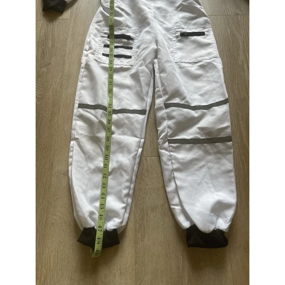 Astronaut Costume Suit Size NASA White Jumpsuit Embroidered Patches Youth XL